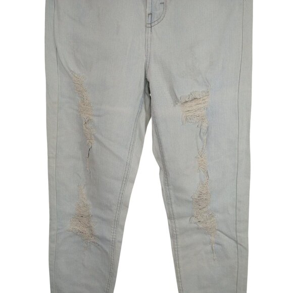 Wild Fable Highest Rise Mom Jean Ripped Jeans Women Size 00 24 Light Acid Wash - Picture 3 of 8